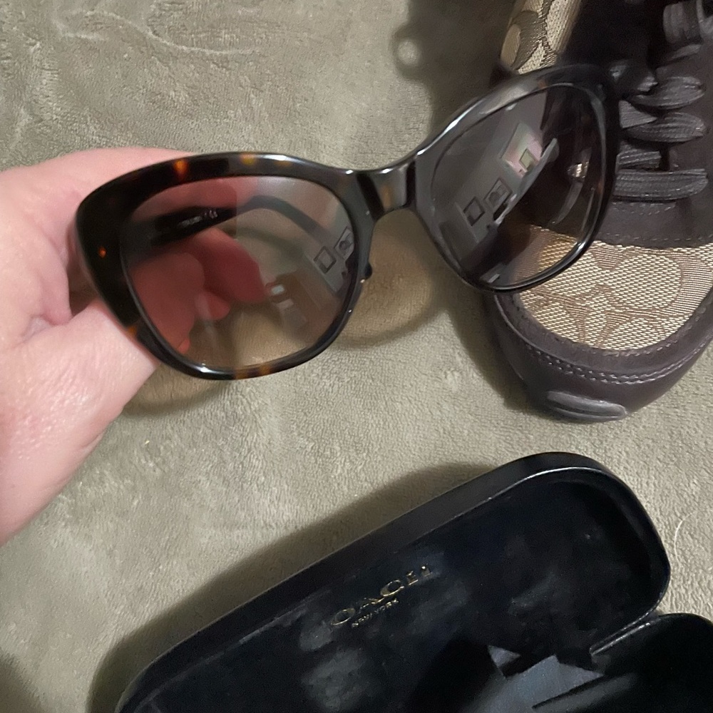 Authentic Coach Sneakers, loafers, Sunglasses, and Wristlet Lot - Picture 9 of 10